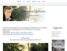 Tablet Screenshot of christinakjellsson.se